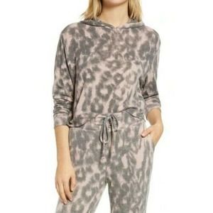BlankNYC This is all I ask-Animal-print Hoodie and Joggers In Soft N Easy SIZE S